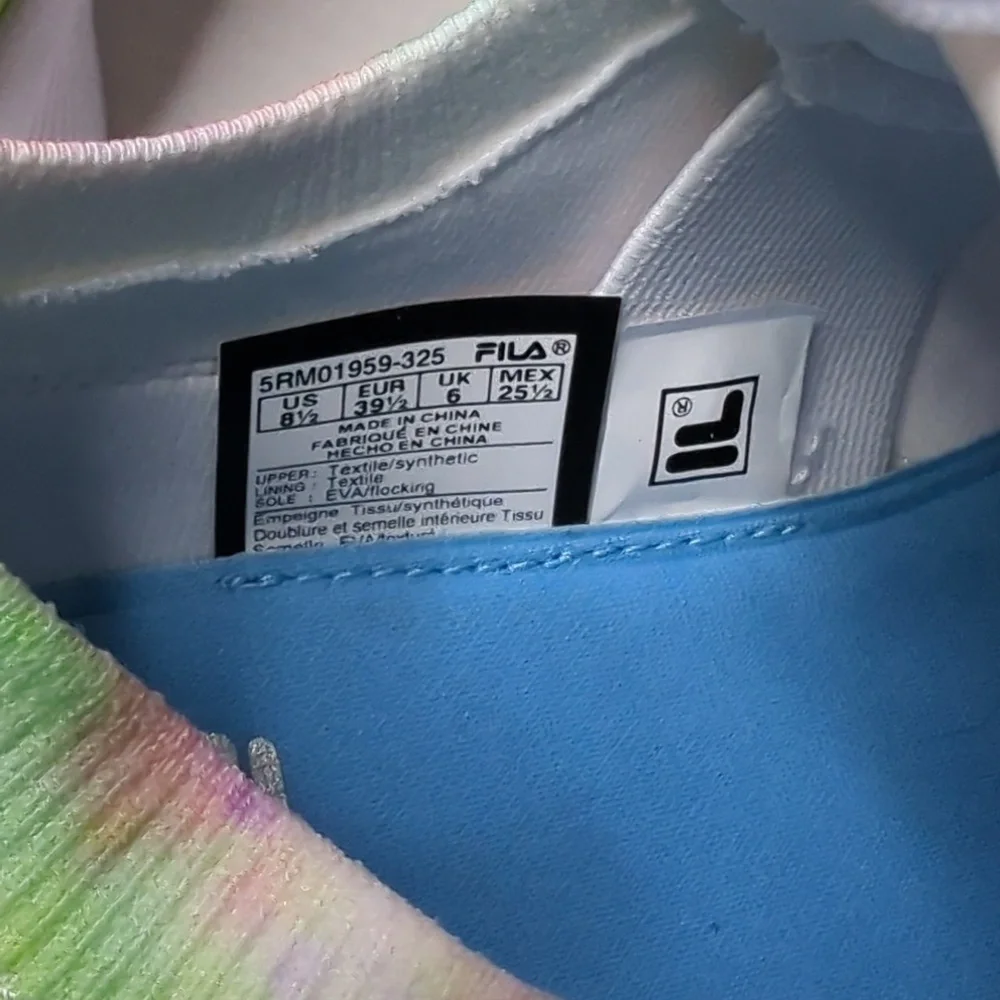 Fila Tie-Dye Sneakers - Pink, Green, Blue - Picture 5 of 7